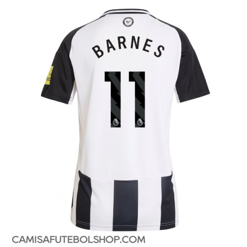 Camisa de time de futebol Newcastle United Harvey Barnes #11 Replicas 1º Equipamento Feminina 2024-25 Manga Curta